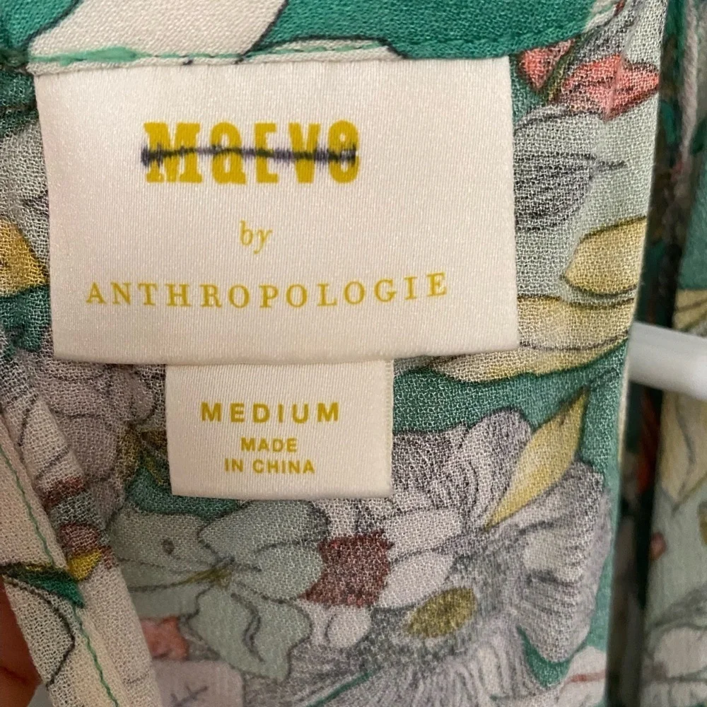 Anthropologie Maeve Floral Print Top - Picture 6 of 6